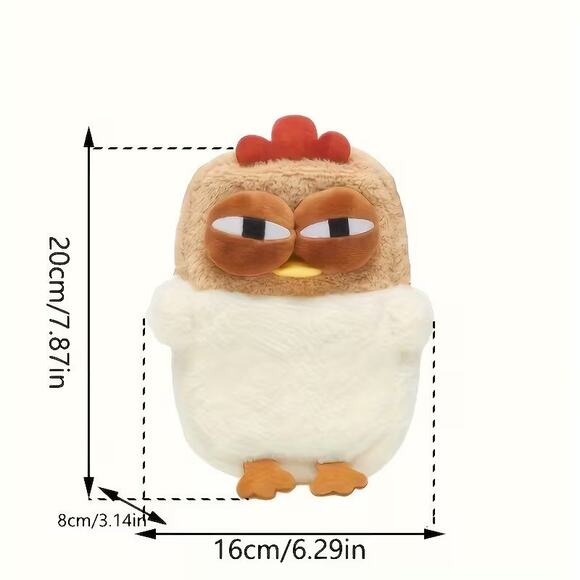 Cute Crazy Angry Chicken Small Mini Crossbody Purse Bag - Picture 4 of 4